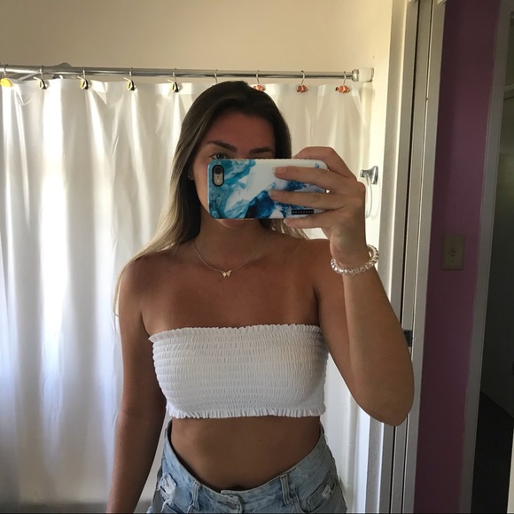 Brandy Melville Tops - ❌SOLD❌John Galt White Kessy Bandeau Top